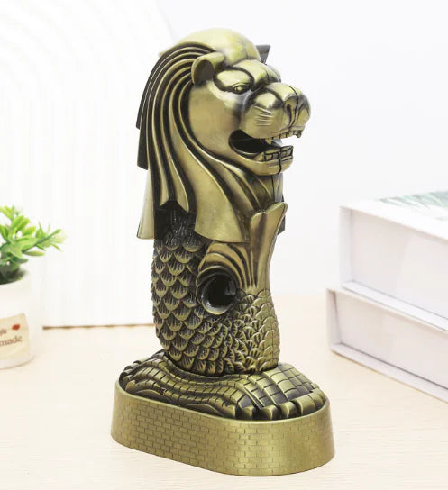Singapore Merlion Metal Crafts Home Decor Model