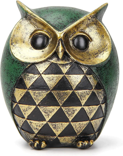 Owl Art Resin Decor