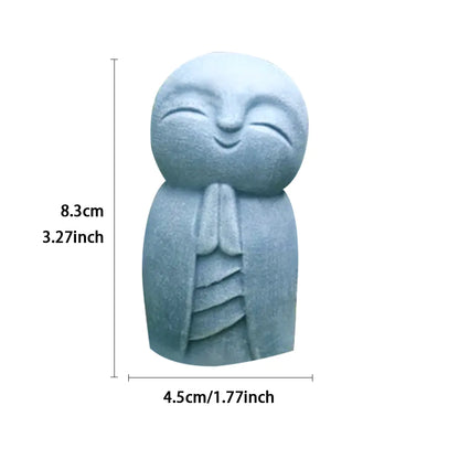 Grey Resin Buddha Statue for Home and Garden Decor