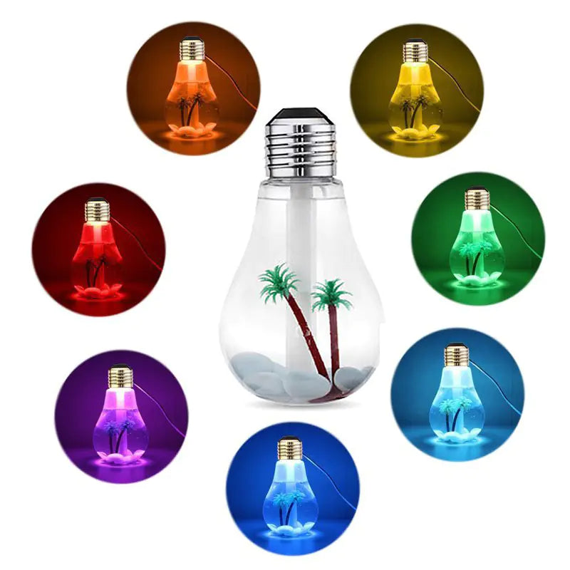 Humidifier with Bulb Design for Home Decor