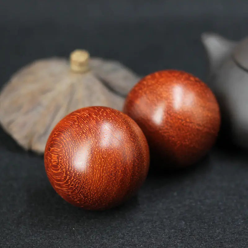 Wooden Health Ball Handcrafted with Red Sandalwood