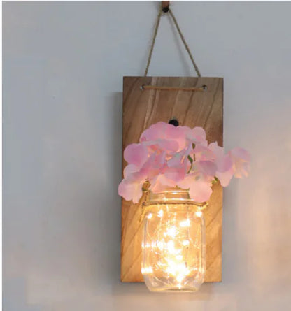 Solar Mason Jar Hanging Light for Garden, Balcony, and Home Decor