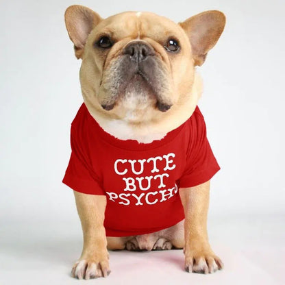 Humorous Turtleneck Round Neck T-shirt for Pets