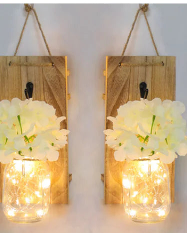 Solar Mason Jar Hanging Light for Garden, Balcony, and Home Decor