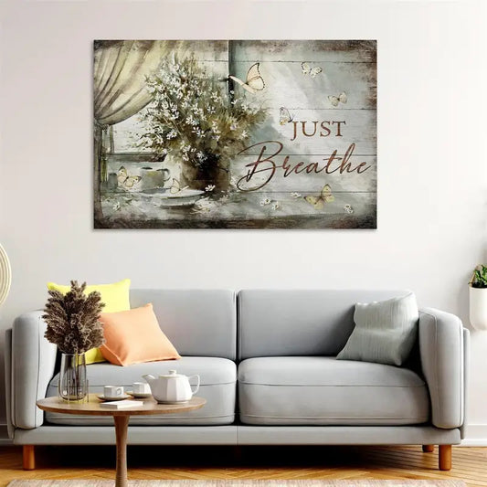 Canvas Poster of Floral Butterfly Art for Home Decor
