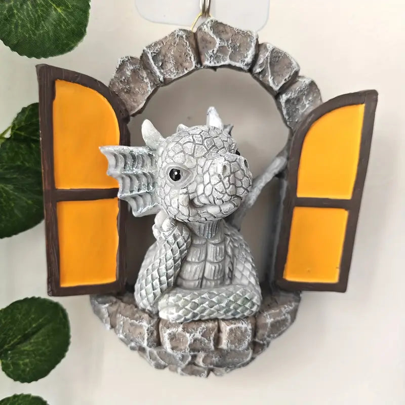 Small Dragon Resin Wall Decor for Home Decoration