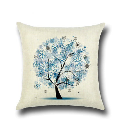 Stylish Cartoon Floral Tree Pillowcase for Home Decor