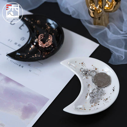 Nordic Ceramic Creative Moon Fruit Plate and Dish Decor