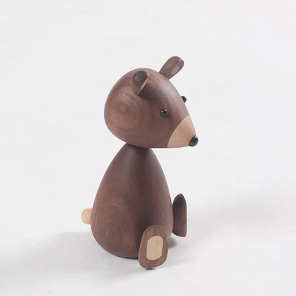 Danish Solid Wood Squirrel Figurine - Home Decor