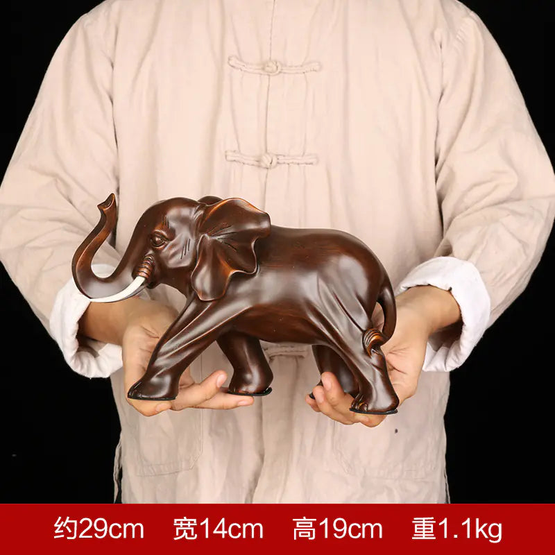 Resin Elephant Figurine for Home Decor (One Piece)