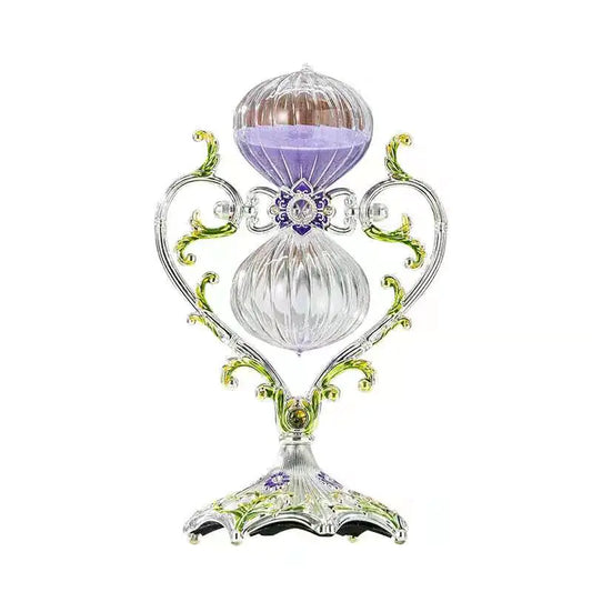 Metal Hourglass Timer - Creative Heart-Shaped Decor