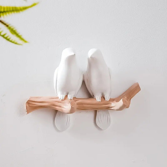 Two Little Birds Resin Decorative Hook for Home Decor