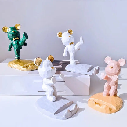 Creative Bear Phone Holder for Desktop Home Decor
