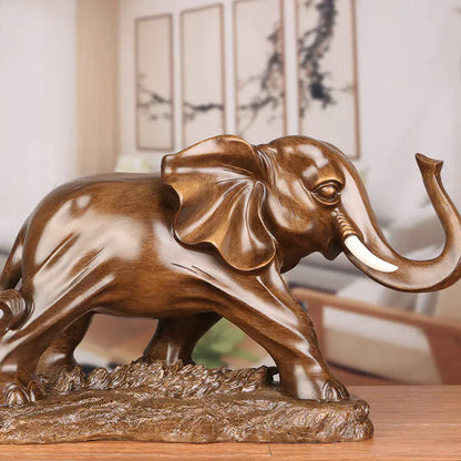 Resin Elephant Figurine for Home Decor (One Piece)