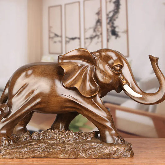 Resin Elephant Figurine for Home Decor (One Piece)