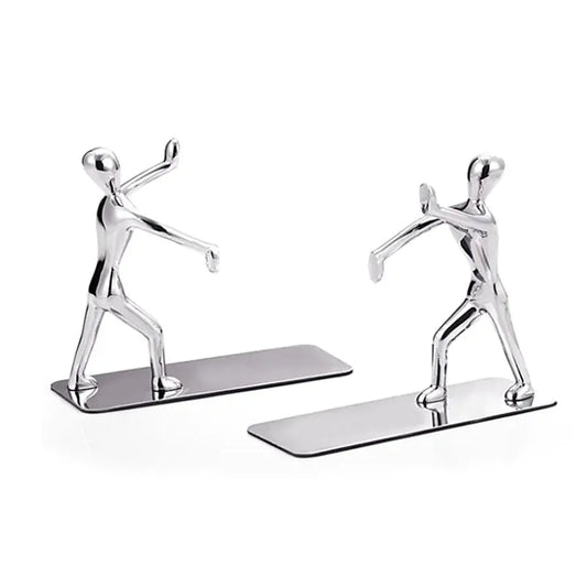 Creative Metal Bookends for Desk Decor and Organization