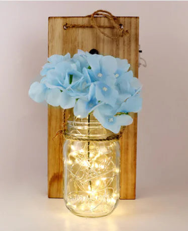 Solar Mason Jar Hanging Light for Garden, Balcony, and Home Decor