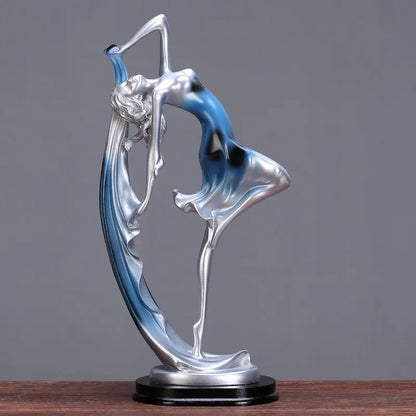 Modern Creative Dancing Girl Figurine for Home Decor