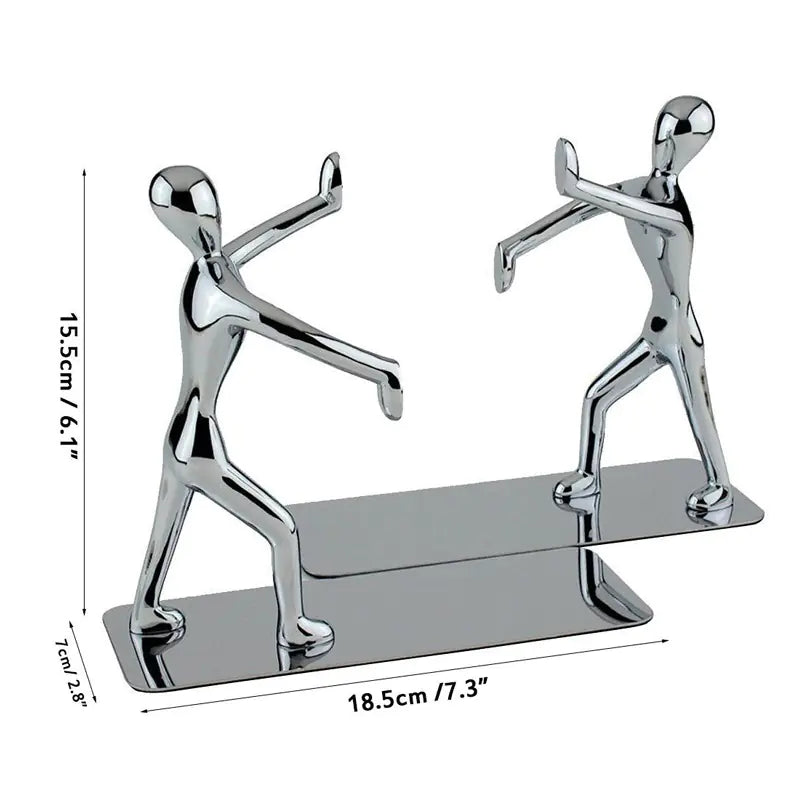 Creative Metal Bookends for Desk Decor and Organization