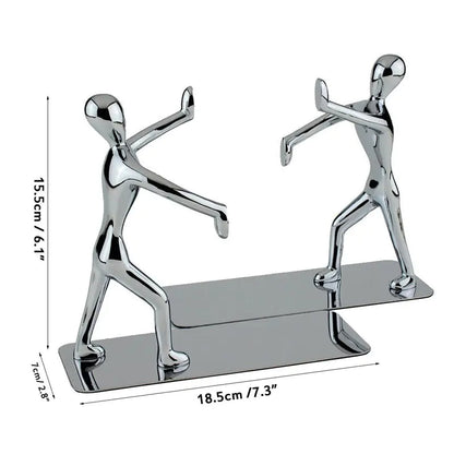 Creative Metal Bookends for Desk Decor and Organization