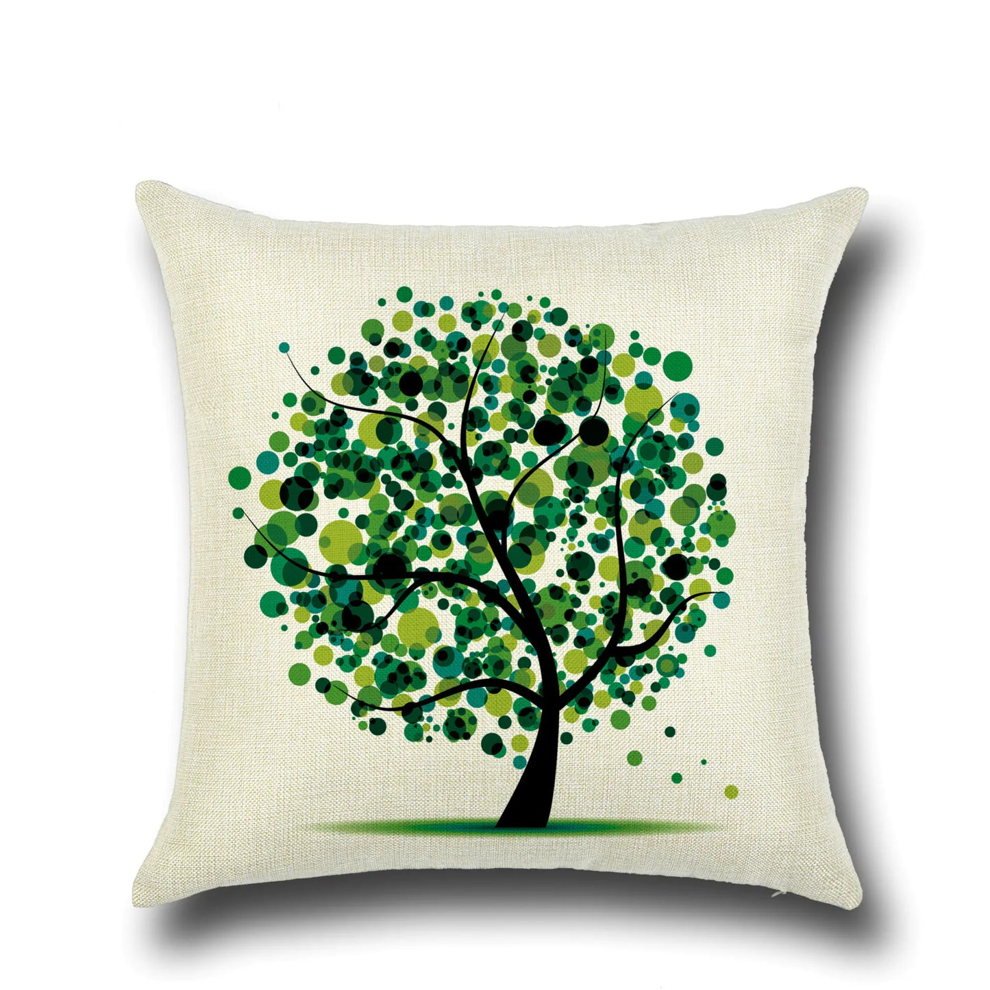 Stylish Cartoon Floral Tree Pillowcase for Home Decor