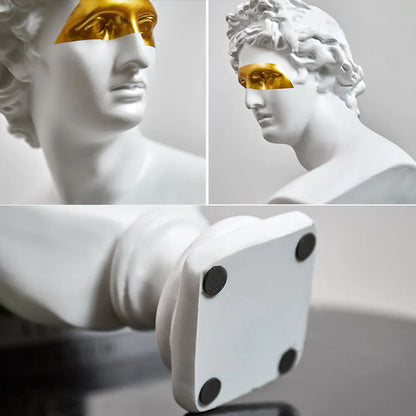 Nordic Luxury Apollo Gold Eye Resin Home Decor Piece