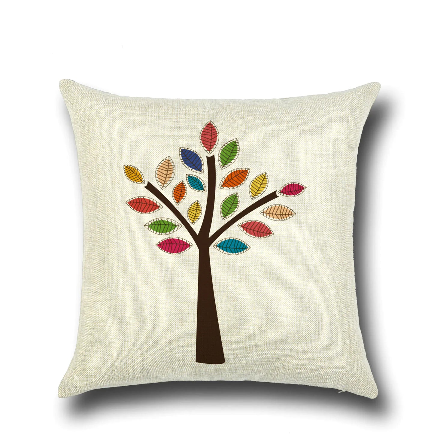 Stylish Cartoon Floral Tree Pillowcase for Home Decor