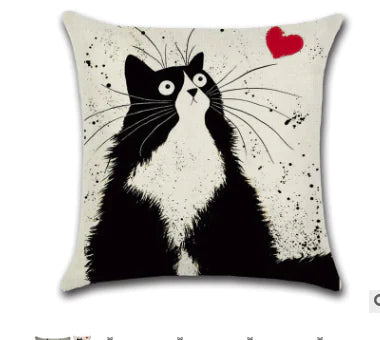 Cat Plush Pillow, Cartoon Cushion for Home Decor