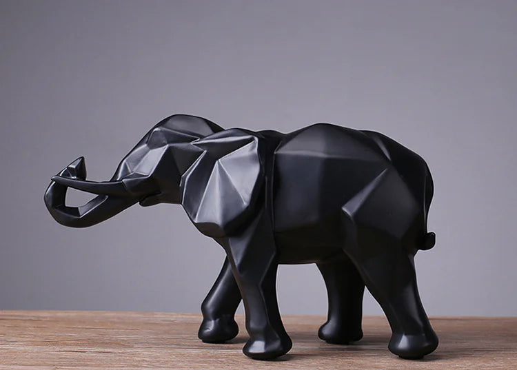 Elephant Figurine for TV Cabinet and Home Decor