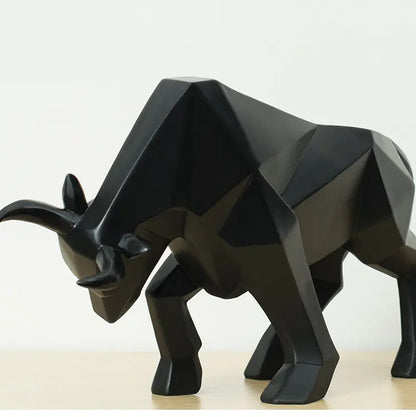 Modern Bull Home Decor Resin Sculpture for Coffee Table