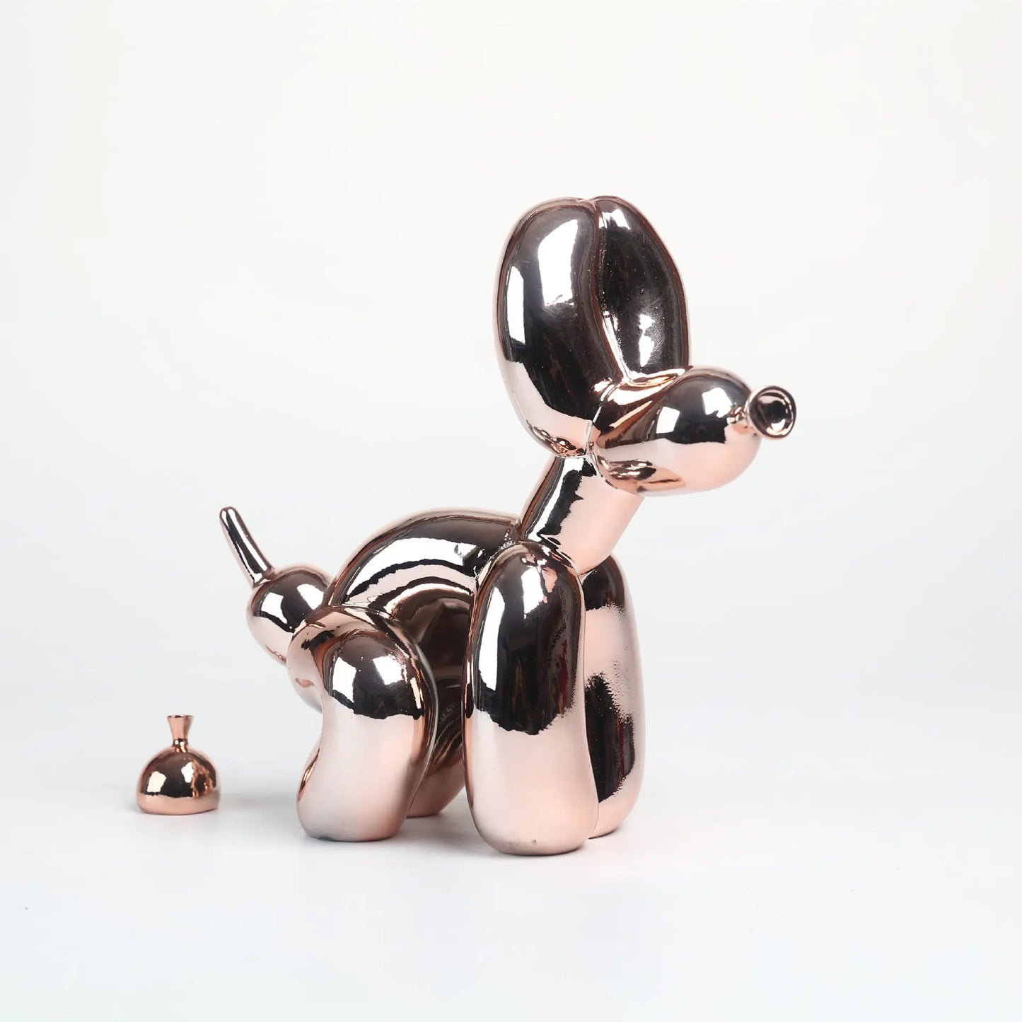 Cute Shiny Balloon Dog Sculpture Home Decor Art Piece
