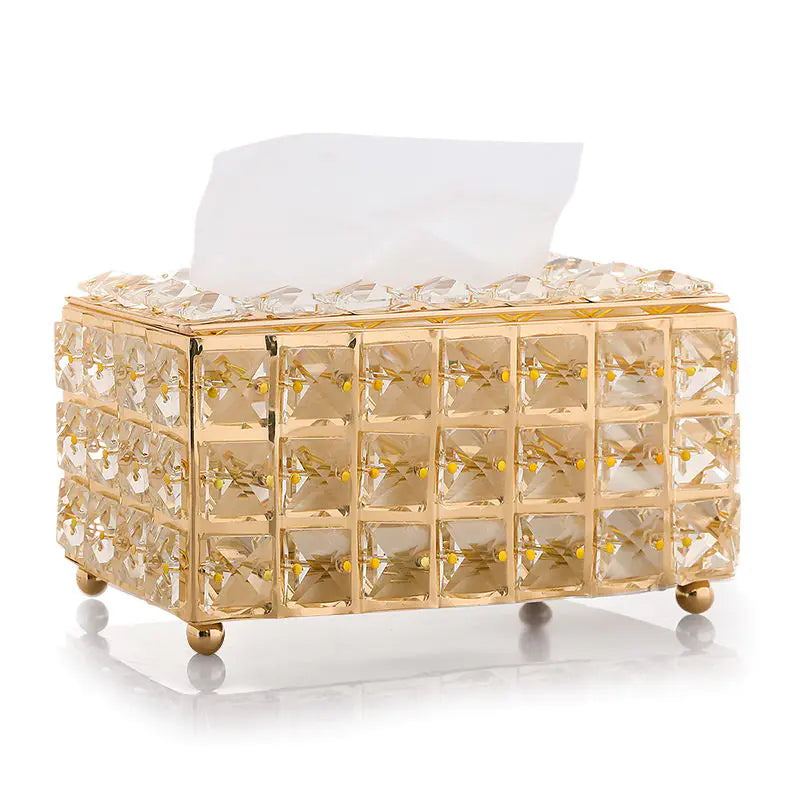 Minimalist Crystal Tissue Box for Home Decor