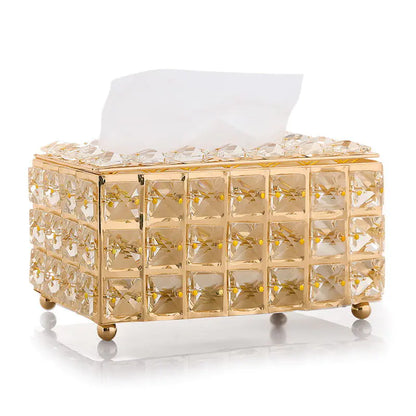 Minimalist Crystal Tissue Box for Home Decor