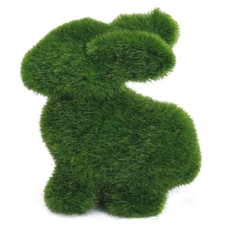 Handmade Artificial Turf Easter Bunny Home Decor Ornament