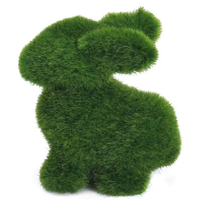 Handmade Artificial Turf Easter Bunny Home Decor Ornament