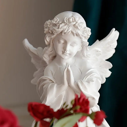Adorable Angel Girl Sculpture for Home Decor (1 Piece)