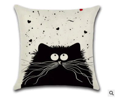 Cat Plush Pillow, Cartoon Cushion for Home Decor