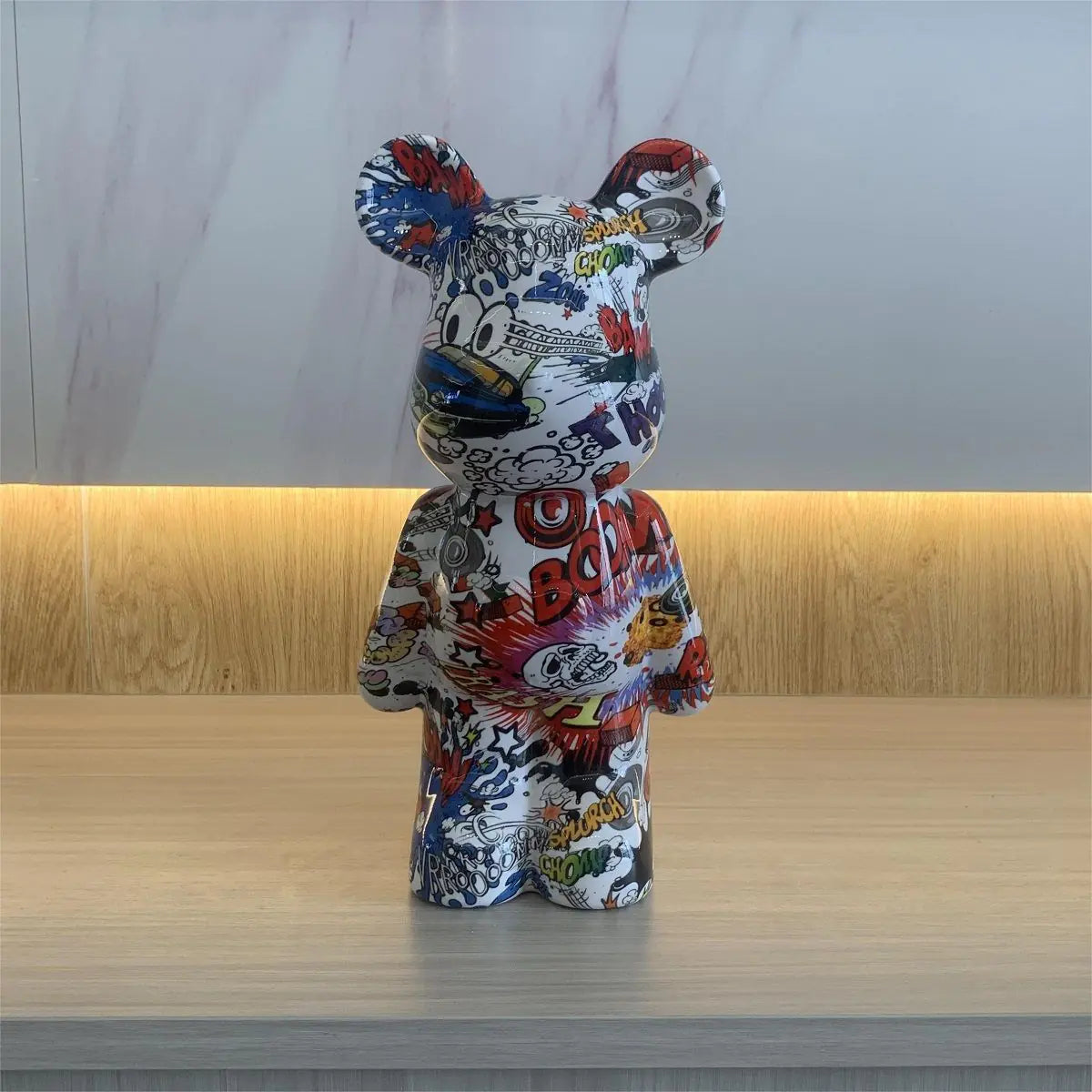 New Cute Heart Bear Figurine for Living Room Decor