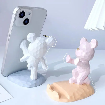 Creative Bear Phone Holder for Desktop Home Decor