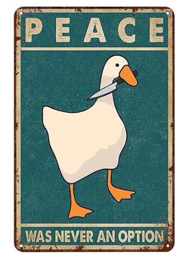 Funny Goose Vintage Print Poster for Home Decor
