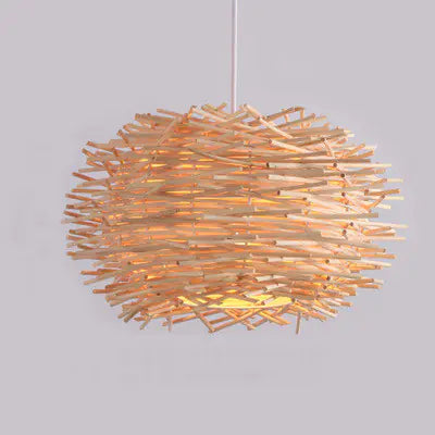 Southeast Asian Rattan Pendant Light