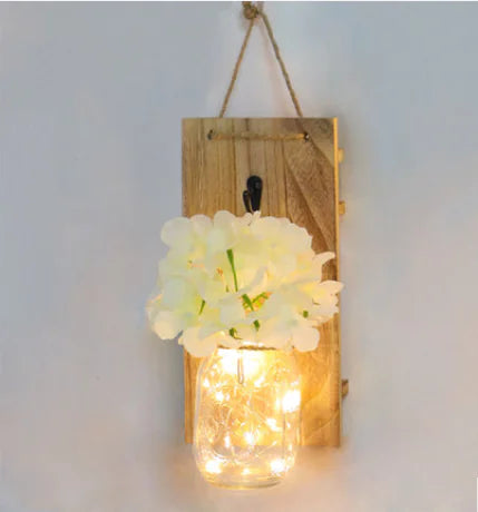 Solar Mason Jar Hanging Light for Garden, Balcony, and Home Decor