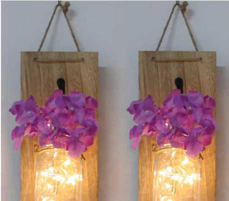 Solar Mason Jar Hanging Light for Garden, Balcony, and Home Decor