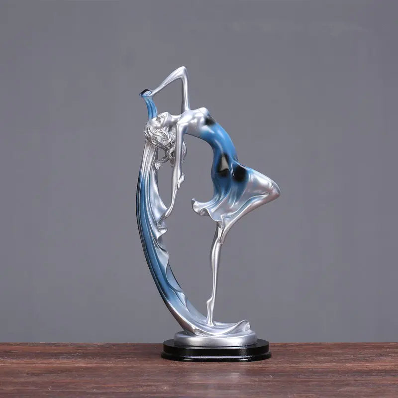 Modern Creative Dancing Girl Figurine for Home Decor