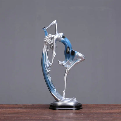 Modern Creative Dancing Girl Figurine for Home Decor