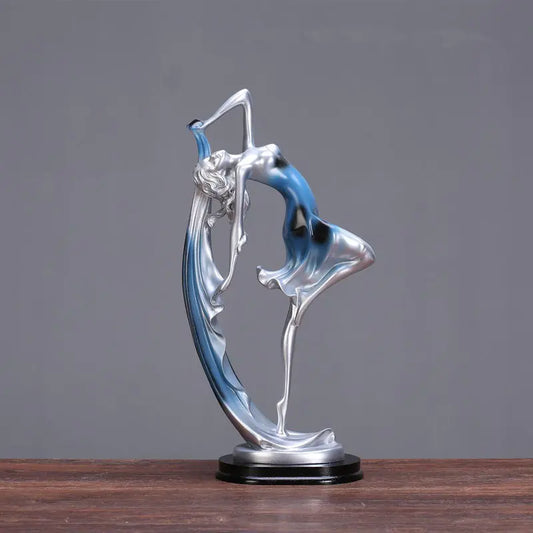 Modern Creative Dancing Girl Figurine for Home Decor