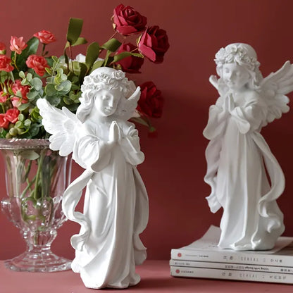 Adorable Angel Girl Sculpture for Home Decor (1 Piece)