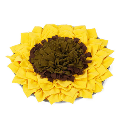 Sunflower Pet Snuffle Mat for Slow Feeding and Training