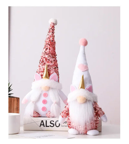 Mini Gnome Plush Doll with Sequins - Creative Decor