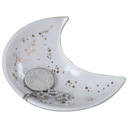 Nordic Ceramic Creative Moon Fruit Plate and Dish Decor